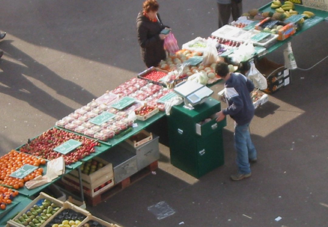 A village market